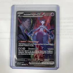 Pokemon TCG Destined Rivals Team Rockets Mewtwo EX Special Illustration 231/182 - Image 1
