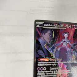 Pokemon TCG Destined Rivals Team Rockets Mewtwo EX Special Illustration 231/182 - Image 4