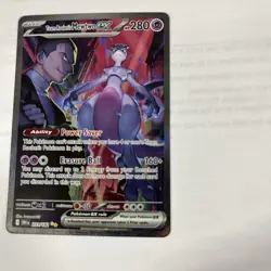Pokemon TCG Destined Rivals Team Rockets Mewtwo EX Special Illustration 231/182 - Image 5