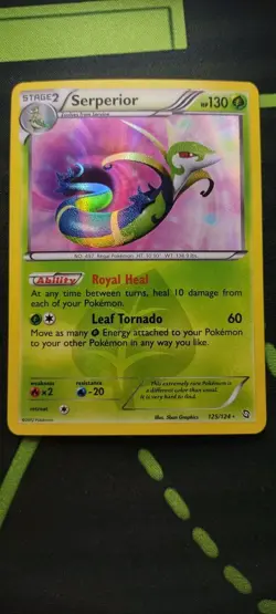 Serperior 125/124 - Pokemon Dragons Exalted Black & White - Secret Rare - NM - Image 2