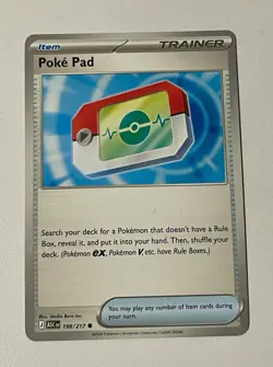 Pokemon Poke Pad Trainer 198/217 2019 English TCG Ascended Heroes Pack Fresh - Image 1