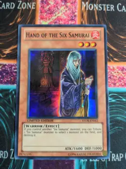 Yu-Gi-Oh! Hand of the Six Samurai STOR-ENSE2 Limited Super Rare NM - Image 1