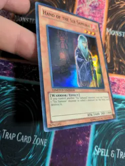 Yu-Gi-Oh! Hand of the Six Samurai STOR-ENSE2 Limited Super Rare NM - Image 2