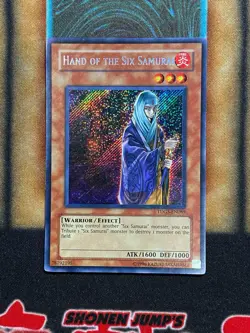 Yugioh Hand Of The Six Samurai TDGS-EN085 Secret Rare LP - Image 1