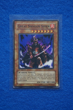 2007 Yu-Gi-Oh Strike of the Neos #STON-EN013 Great Shogun Shien 1st edition foil - Image 1