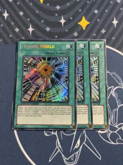 3x Malefic World - YMP1-EN008 - Secret Rare (NM) - Yugioh Playset - Image 1