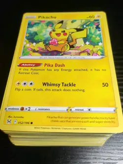 100 Pokemon Lost Origin Cards Bulk Lot Commons & Uncommons - Image 1