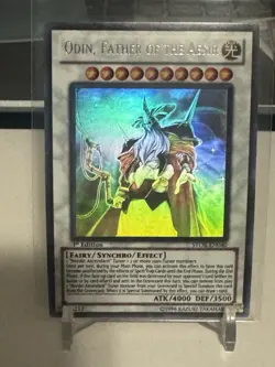 Yu-Gi-Oh! Odin, Father of the Aesir Story Card STOR-EN040 1st Edition Ghost Rare - Image 1
