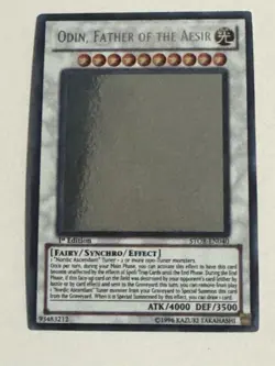 Yu-Gi-Oh! Odin, Father of the Aesir Story Card STOR-EN040 1st Edition Ghost Rare - Image 2