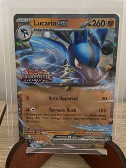 Lucario ex (Prismatic Evolutions Stamp) 051/131 Miscellaneous Cards Pokemon TCG - Image 4