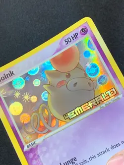 Spoink 66/106 EX Emerald stamped reverse holo vintage pokemon card - Image 3