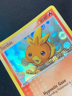 Torchic 69/106 EX Emerald stamped reverse holo vintage pokemon card - Image 3