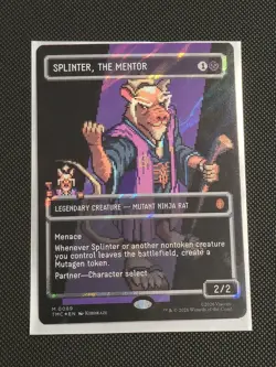 Splinter, the Mentor (0089) (Borderless) (Surge Foil) Commander: TMNT - Image 1