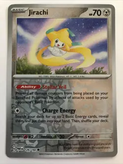 Pokemon TCG Paradox Rift Jirachi Reverse Holofoil 126/182 NM - Image 1