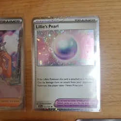 Pokemon TCG Lot 4 Full Art Trainers and Cosmos Holo Lillie's Pearl - Image 3