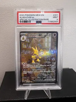 Pokemon TCG Alakazam EX 151 SIR PSA 9 - Image 1