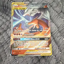 Pokemon Reshiram & Charizard GX TAG TEAM Holo 20/214 Sm-Unbroken Bonds - Image 1