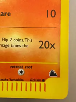 2003 Pokemon Growlithe Skyridge Reverse Holo 62/144 Rare Vintage WOTC - Image 5