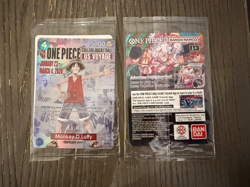 One Piece College Basketball US Voyage Promo Card D Luffy with promo poster - Image 1