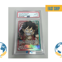 One Piece CCG Monkey.D.Luffy Alternate Art OP01-003 PSA 10 Gem Mint - Image 1