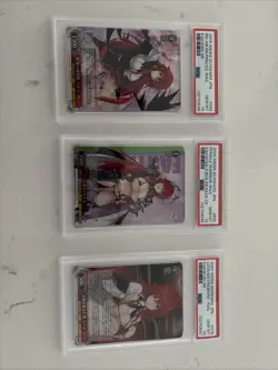 Weiss Schwarz Fantasia Fujimi Bunko Vol 1 2 JP Rias Gremory SR Lot Of 3 PSA 10 - Image 1