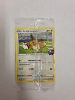 Pokemon Eevee On the Ball Promo Card Futsal 002/005 Sealed - Image 1