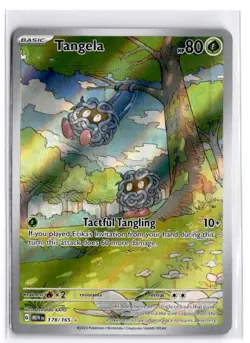 Pokemon Card Mr Tangela 178/165 Holo Illustration Rare Pokemon 151 Full Art TCG - Image 1