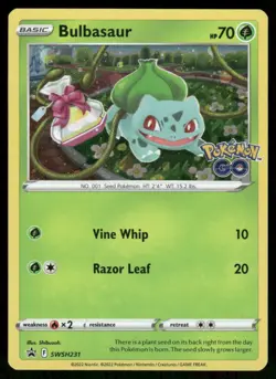 Pokemon Cards Bulbasaur SWSH231 SWSH Black Star Promo NM - Image 1