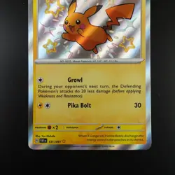 Pikachu 131/091 Pokemon Paldean Fates Baby Shiny Holo Card - Image 3