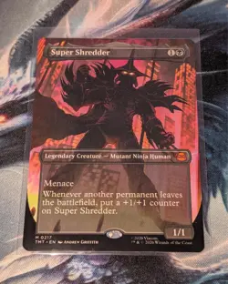 Magic The Gathering T.M.N.T. Super Shredder Borderless Regular M/NM - Image 1