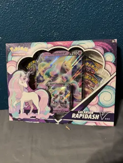 Pokemon TCG SWORD & SHIELD GALARIAN RAPIDASH V BOX *BRAND NEW & FACTORY SEALED* - Image 1