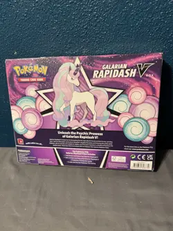 Pokemon TCG SWORD & SHIELD GALARIAN RAPIDASH V BOX *BRAND NEW & FACTORY SEALED* - Image 2