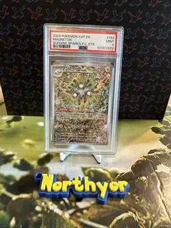 Magneton SVP159 PSA 9 Pokemon Center Stamped Black Star Promo - Image 1