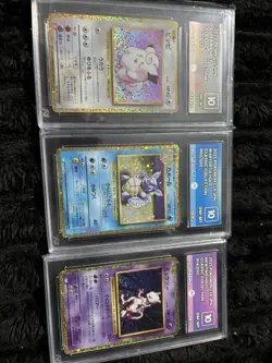 Pokemon TCG Classic Collection slab bundle x3 mewtwo wartortle clefairy 10 - Image 1
