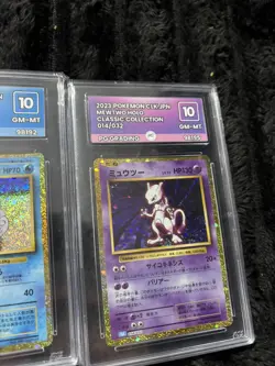 Pokemon TCG Classic Collection slab bundle x3 mewtwo wartortle clefairy 10 - Image 3