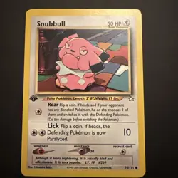 Pokemon Neo Genesis 1st Edition Snubbull 74/111 Non Holo - Image 1