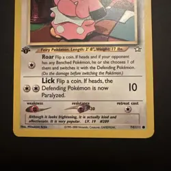 Pokemon Neo Genesis 1st Edition Snubbull 74/111 Non Holo - Image 3