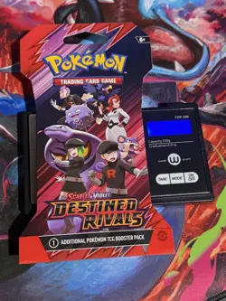 Pokemon Destined Rivals HEAVY 33.29g!!!!! Sleeved Booster Pack - Image 1