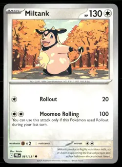2025 SCARLET & VIOLET SERIES - PRISMATIC EVOLUTIONS MILTANK COMMON #81 - Image 1
