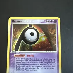 LP Unown P/28 Holographic LP Condition - Pokemon EX Unseen Forces - Image 2