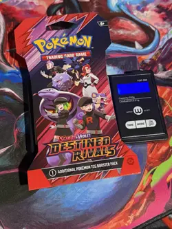 Pokemon Destined Rivals HEAVY 33.32!!!!! Sleeved Booster Pack - Image 1