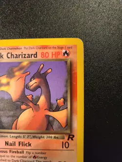 DARK CHARIZARD 21/82 TEAM ROCKET MP RARE VINTAGE Pokemon TCG Non-holo - Image 3