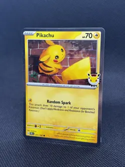 Pikachu 51/162, 2026 Pokemon Day Stamped Cosmo Holo Promo, Temporal Forces, NM - Image 2