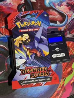 Pokemon Destined Rivals HEAVY 33.40!!!!! Sleeved Booster Pack - Image 1