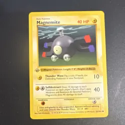 Pokemon TCG Magnemite 1st Edition Shadowless Base Set - Image 1
