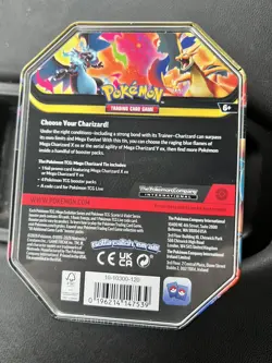 Pokemon TCG Mega Charizard Y EX Tin W/ Charizard Promo Factory Sealed SHIPS FAST - Image 2