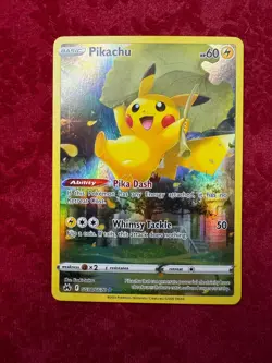 Pokemon TCG Pikachu Full Art GG30/GG70, Crown Zenith (NM) - Image 1