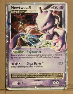 Mewtwo LV.X DP28 Diamond and Pearl Holo Ultra Rare Pokemon TCG black star promo - Image 1