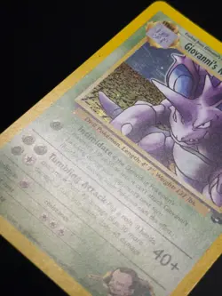 Giovanni's Nidoking 7/132 WOTC Gym Challenge Unlimited Holo Holo Pokemon Card MP - Image 5