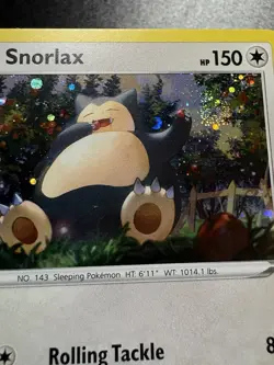 Snorlax W/Swirl Pokemon Sword+Shield NM Cosmos Holo #140 2020 Trading Card - Image 1